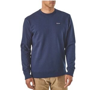 PATAGONIA Men's Navy Blue P-6 Label Uprisal Crewneck Sweatshirt Medium | EUC